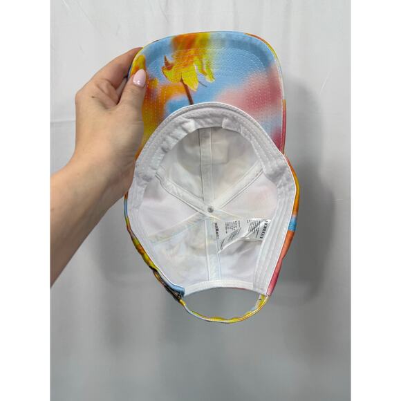 Fiorucci Jeans Watercolor Cap Multi Baseball Hat Revolve Adjustable 100% Cotton - Picture 5 of 6